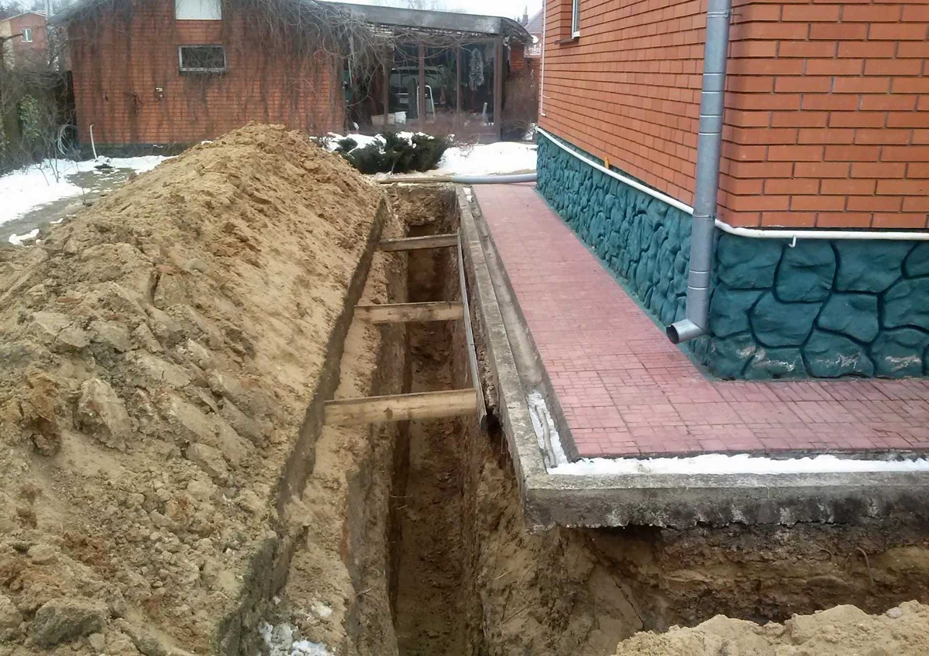 Дренаж отмостки